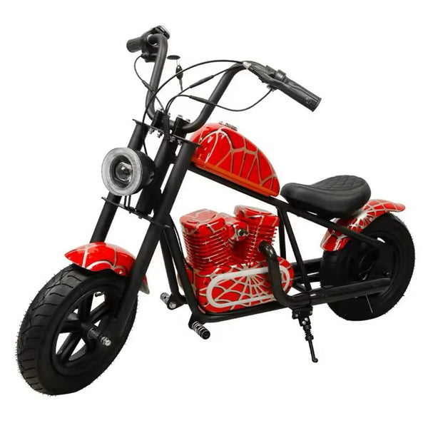 Mini Motocicleta Elétrica Infantil Estilo Chopper Keen Cor: Vermelha