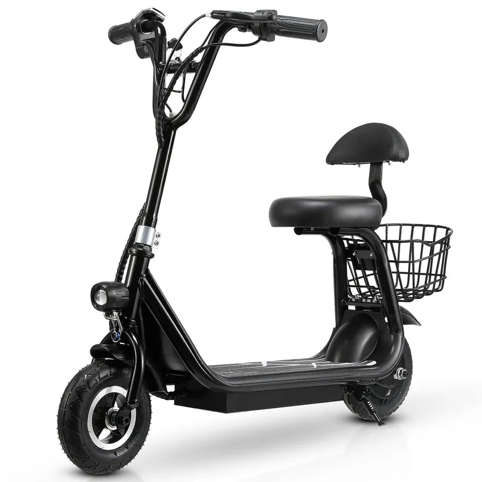 Mini Scooter Elétrico Infantil Cor: Preto e branco