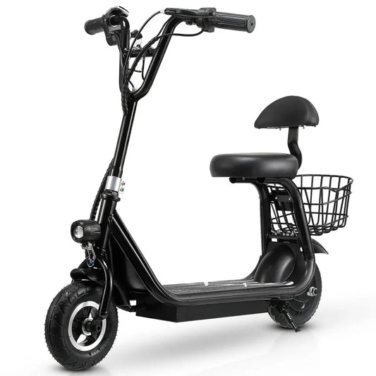 Mini Scooter Elétrico Infantil Cor: Preto e branco